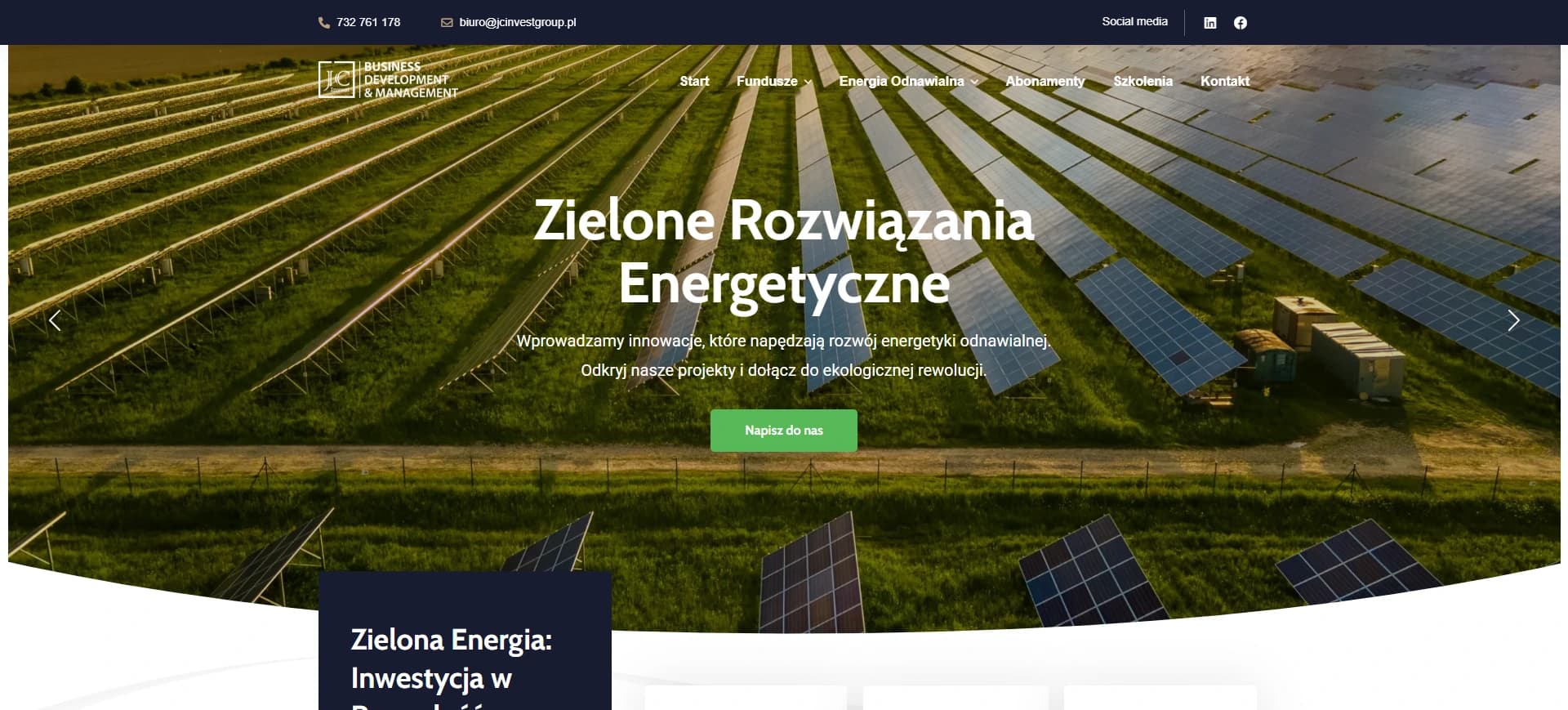 JC Invest Group project - showcase photo