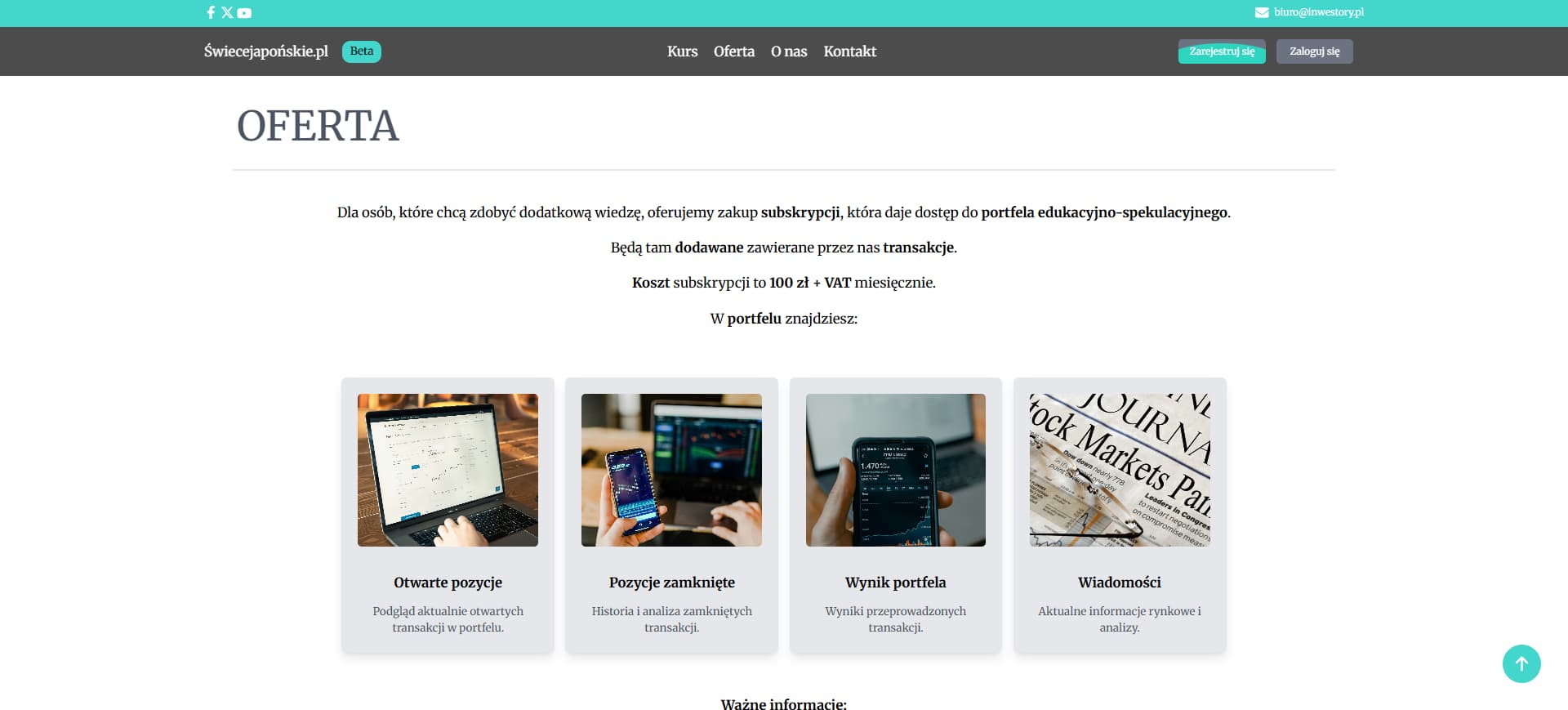 Świece japońskie project - showcase photo